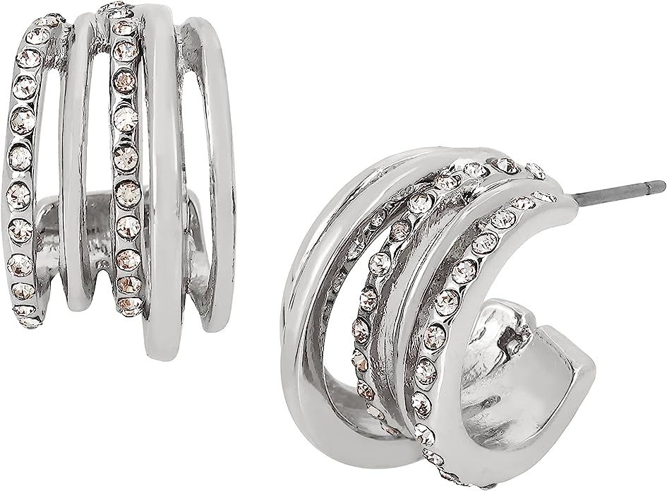 Pave Hoop Earrings | Amazon (US)