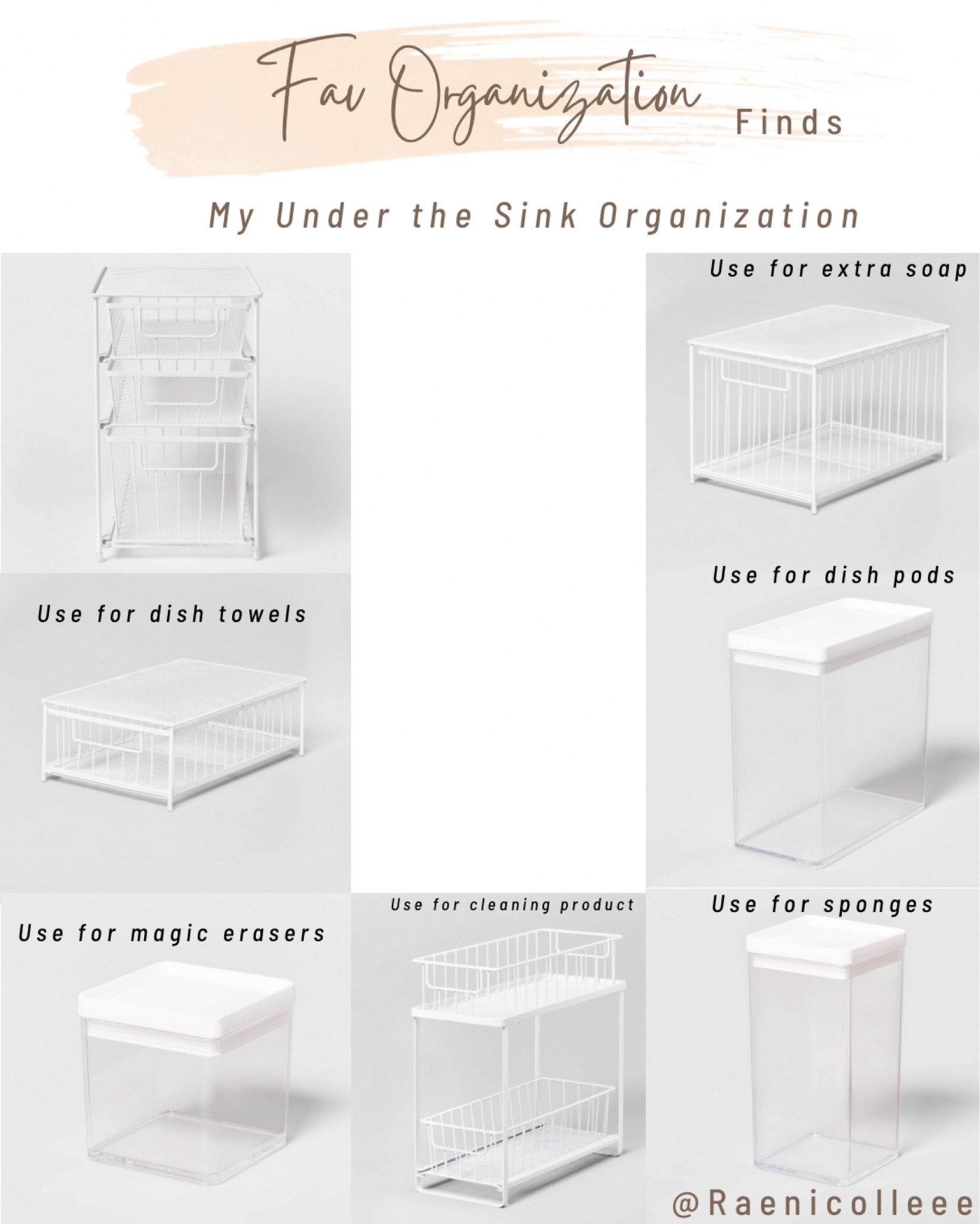 Her are my favorite under the sink organizers from target and they are 20% off right now! Start your spring cleaning now 

Spring cleaning, Target Sale, Organizers 

#LTKunder50 #LTKsalealert #LTKFind