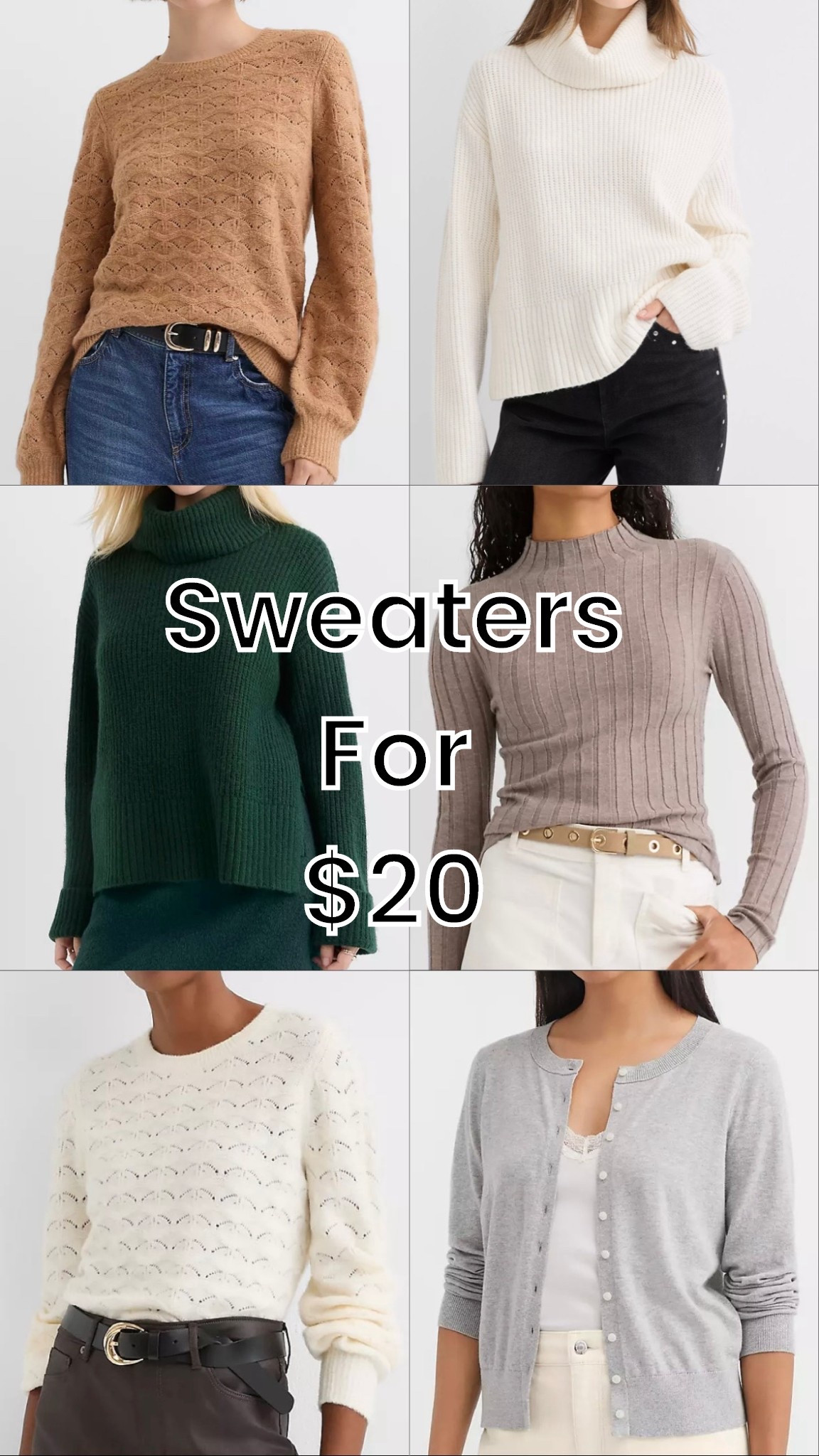 Classic and timeless women’s sweaters on sale now for only $20. These would also make a great Christmas gift. 

#LTKOver40 #LTKSaleAlert #LTKGiftGuide