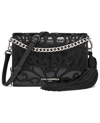 KARL LAGERFELD PARIS Lourdes Small Crossbody Bag - Macy's | Macy's