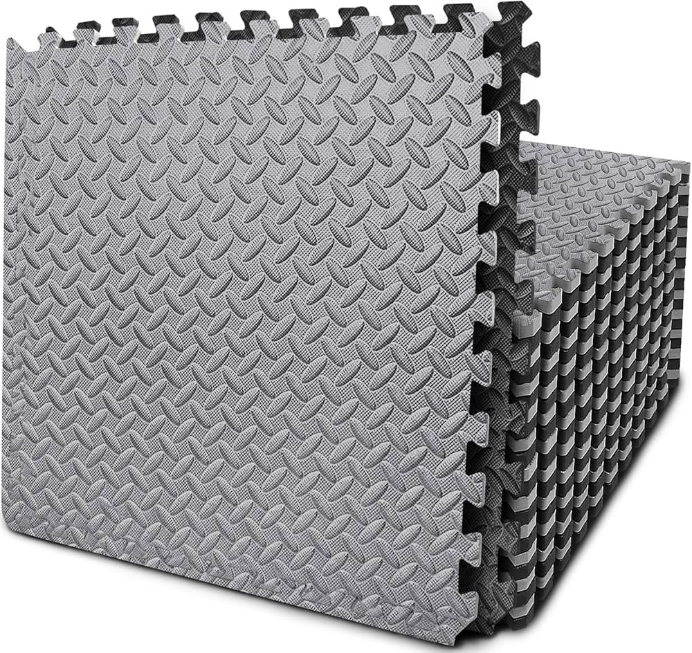 BEAUTYOVO Puzzle Exercise Mat with 12/24/48 Tiles Interlocking Foam Gym Mats, 24'' x 24'' EVA Foa... | Amazon (US)