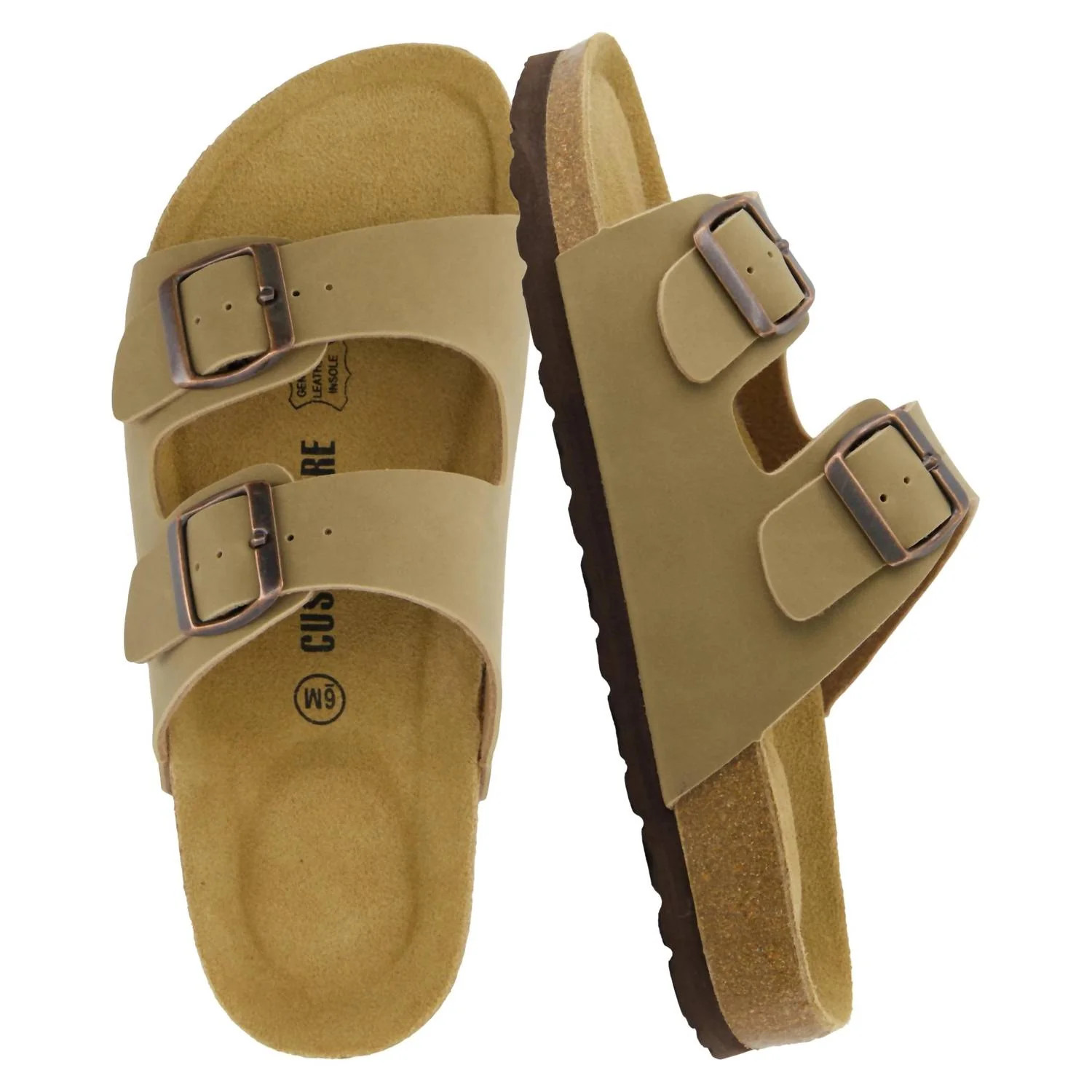 Women's Lane Cork Footbed Sandal In Taupe | Shop Simon