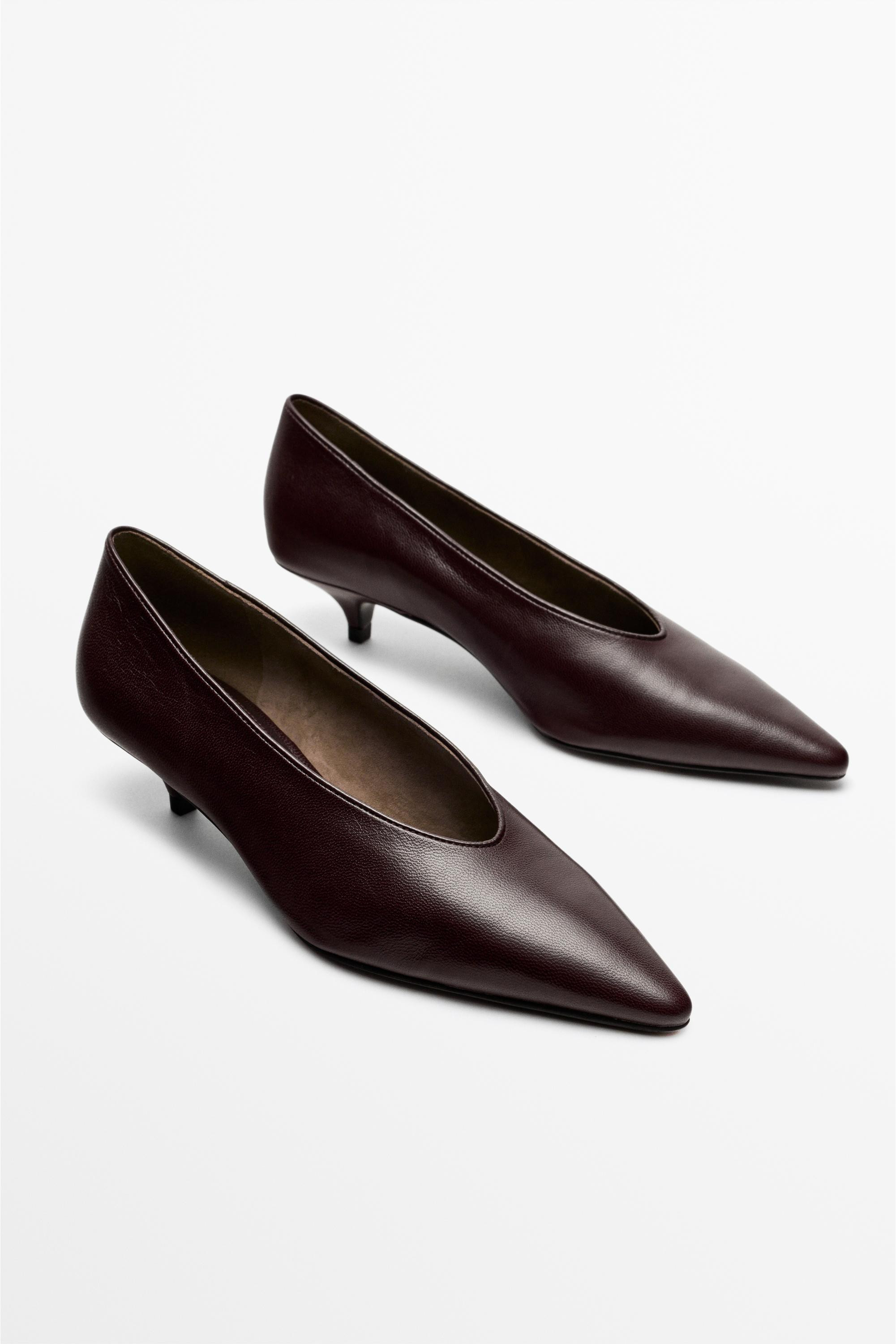 Pointed-toe heel shoe | Massimo Dutti UK