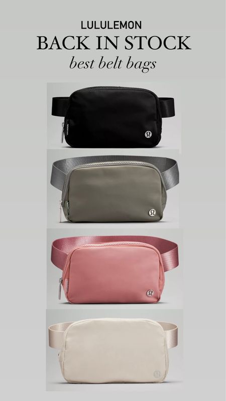 Lululemon belt bags back in stock! 

#LTKunder100 #LTKstyletip #LTKunder50