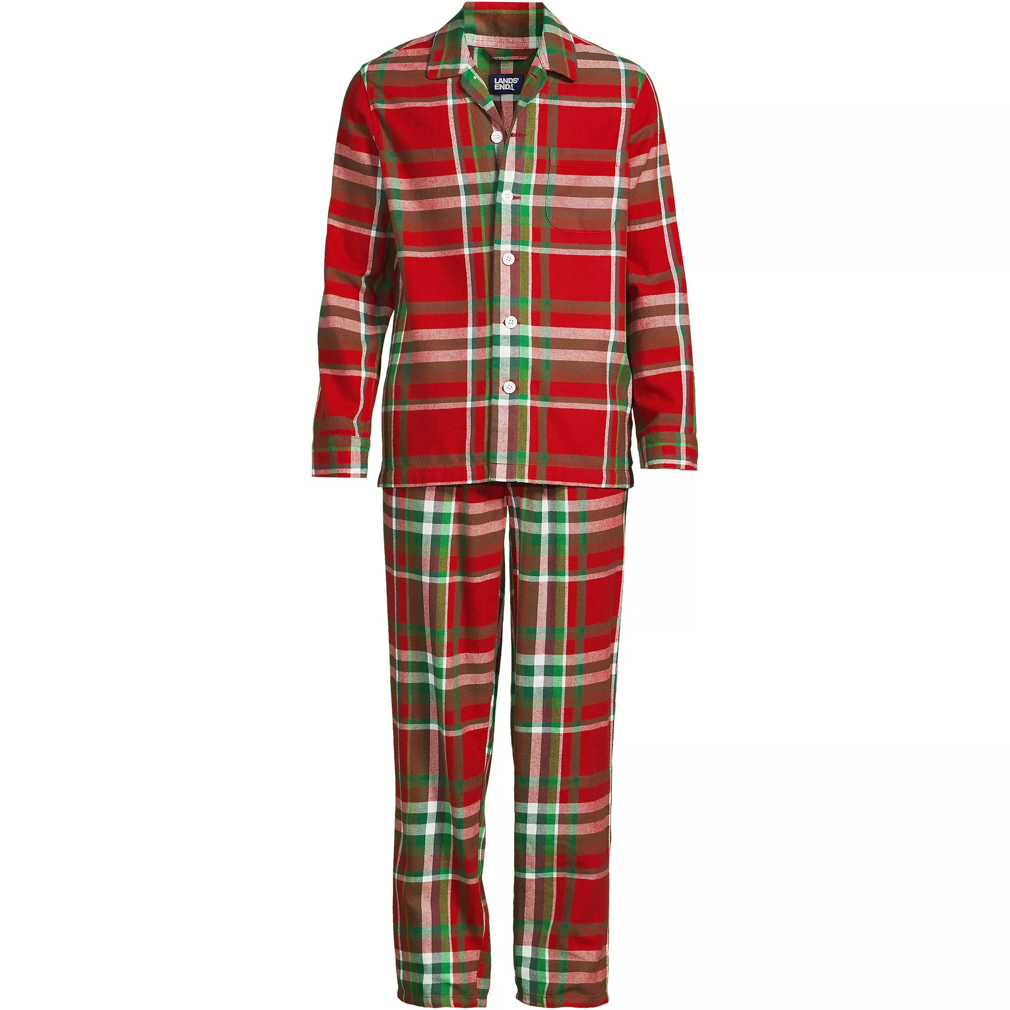 Men's Flannel Pajama Set | Lands' End (US)