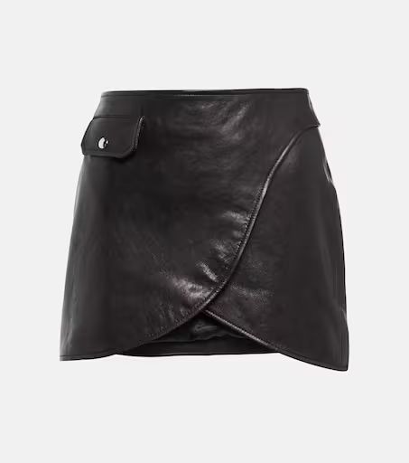 Otis leather miniskirt | Mytheresa (UK)
