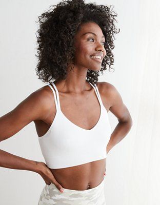 Aerie Seamless Strappy Padded Bralette | American Eagle Outfitters (US & CA)