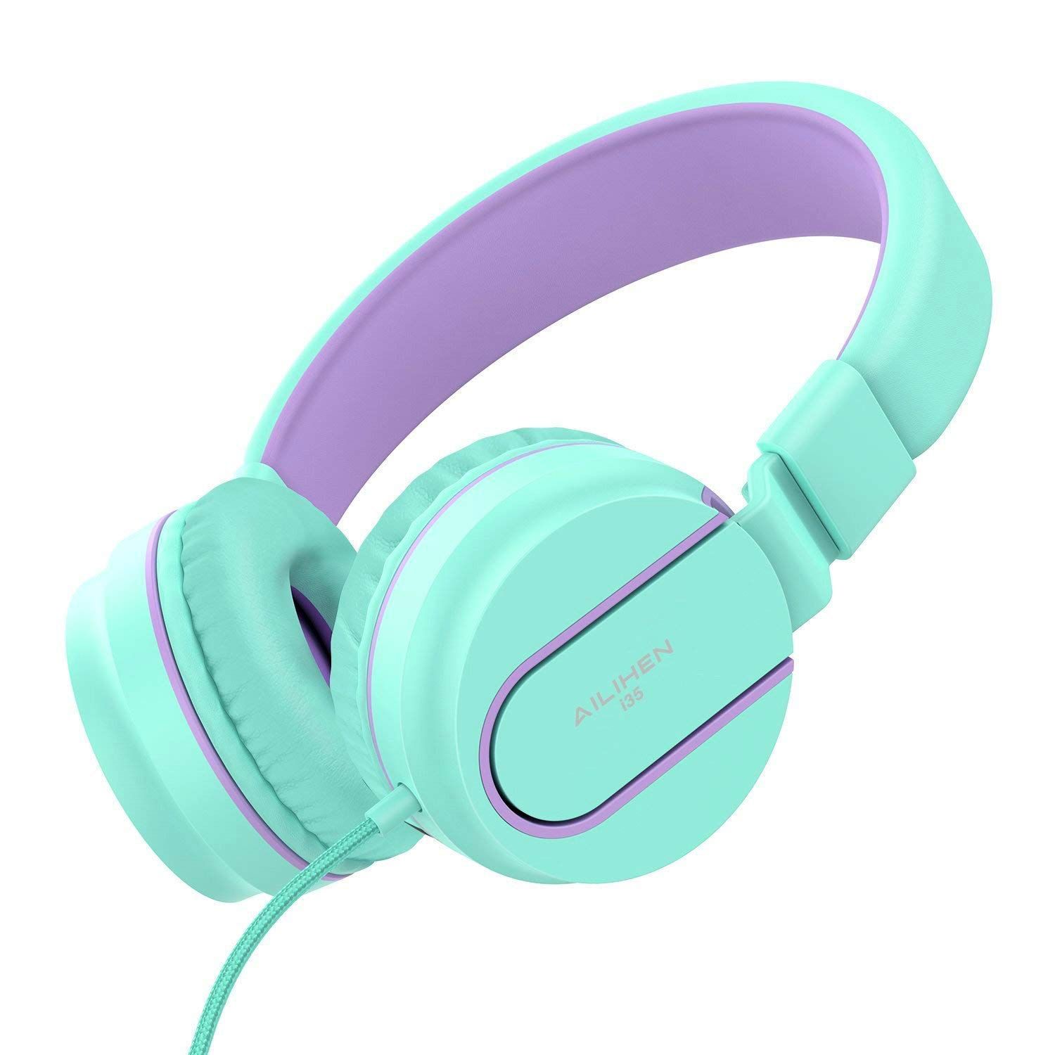 AILIHEN I35 Kid Headphones with Microphone Volume Limited Childrens Girls Boys Teens Lightweight ... | Amazon (US)