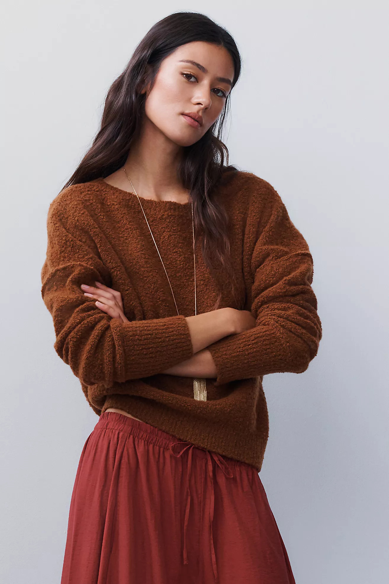 Wool Blend Off Shoulder Sweater | Anthropologie (US)