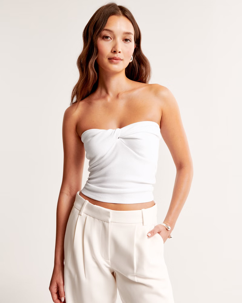 Rib Twist Tube Top | Abercrombie & Fitch (US)