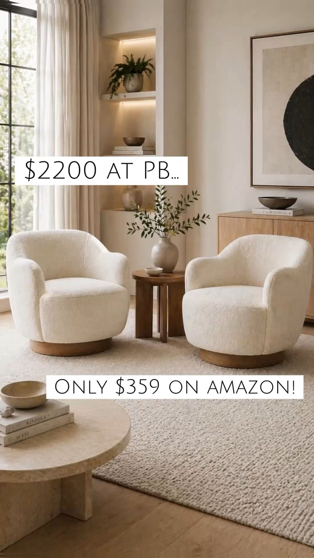 These chairs are PB dupes! The soft fabric and curved look make them look designer for less! 

#LTKHome #LTKSaleAlert