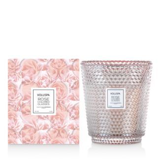 Voluspa Rose Colored Glasses Embossed Glass Hearth Candle 114 oz. Back to Results - Bloomingdale'... | Bloomingdale's (US)