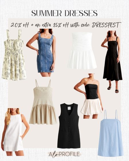 SUMMER DRESSES ON SALE 🤍 Get 20% off all dresses + ADDITIONAL 15% off with code DRESSFEST

these are such good staple pieces to have in your closet and dress up or down all summer!
