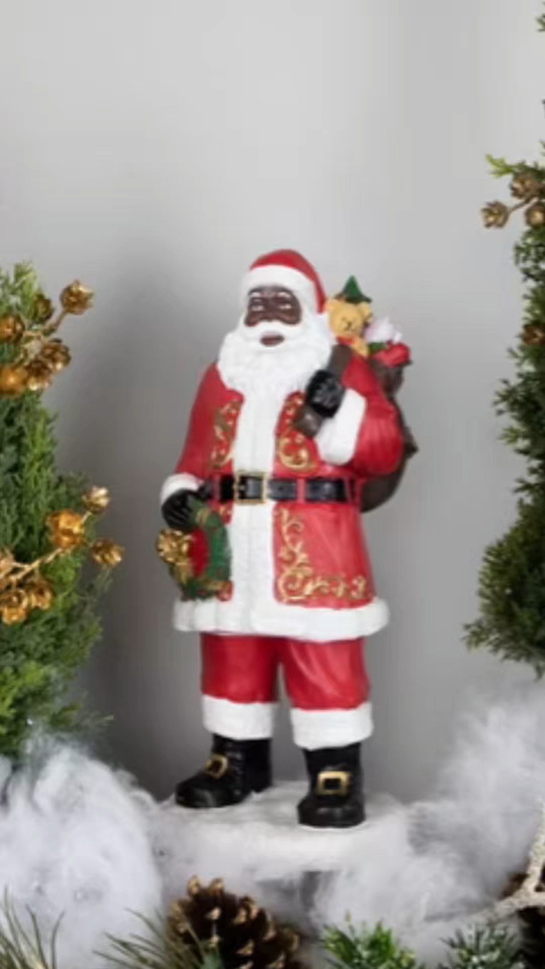 Black Santa Claus Christmas Figurine |Santa Claus | 14” Black Santa 

#LTKSeasonal #LTKHoliday #LTKHome