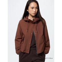 Uniqlo - Cotton Blend Short Parka - Brown - XS | UNIQLO (UK)