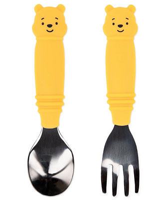 Baby Pooh Spoon and Fork, 2-Piece Set | Macy's