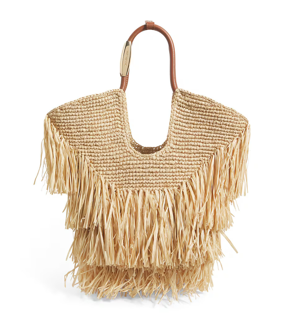 Small Raffia Fringe Tote Bag | Harrods