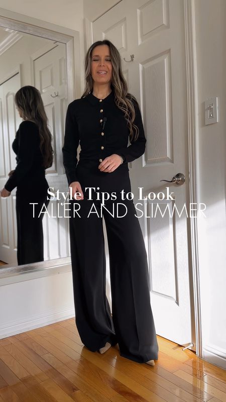Black palazzo wide leg pants are true to size / wearing sz 4
Black long sleeve knit top is true to size / wearing sz S
Gray flare pants are true to size / wearing sz 4

I’m 5’5” 122 lbs 

Great work outfit. Follow for more style tips!


#LTKfindsunder100 #LTKVideo #LTKfindsunder50