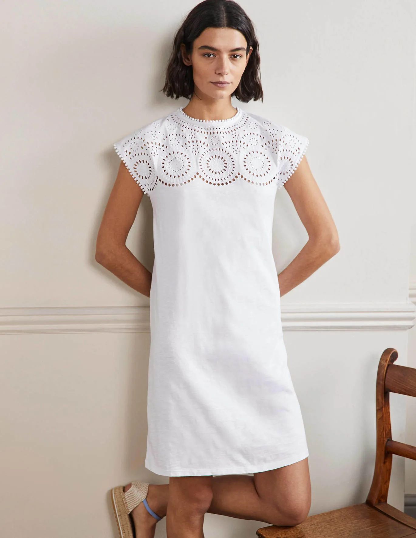 Cutwork Jersey T-shirt Dress | Boden (US)
