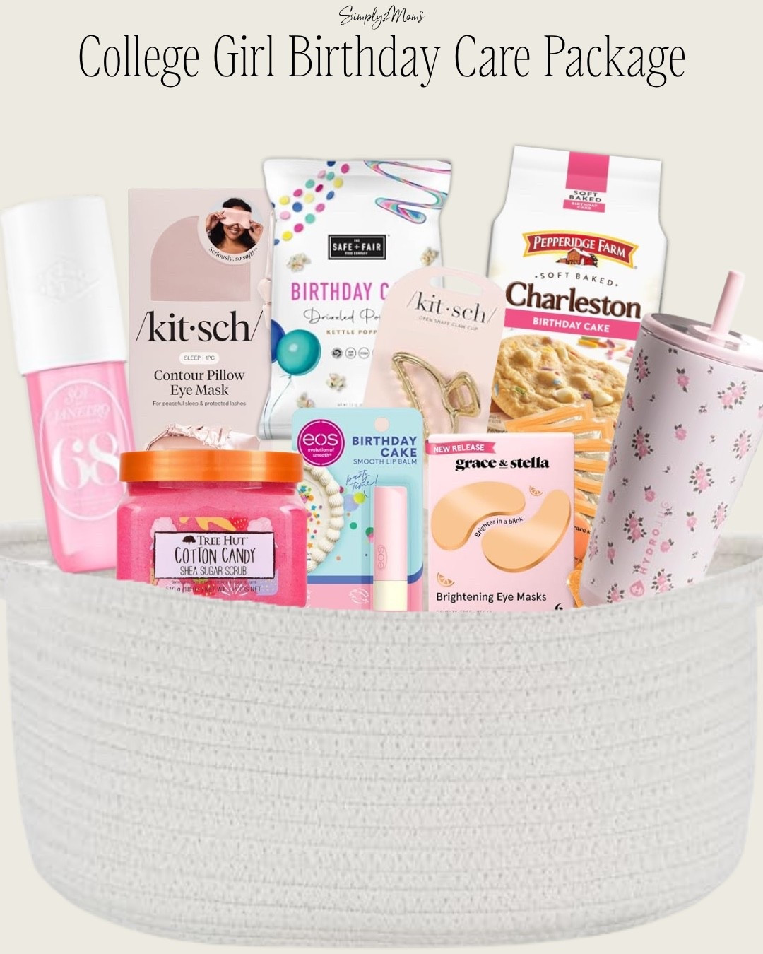 College girl birthday care package filled with a mix of fun treats, beauty favorites, self-care essentials, and a few things she’ll actually use. A cute way to celebrate her birthday from home, even when she’s away at college.

#LTKU #LTKmomlife