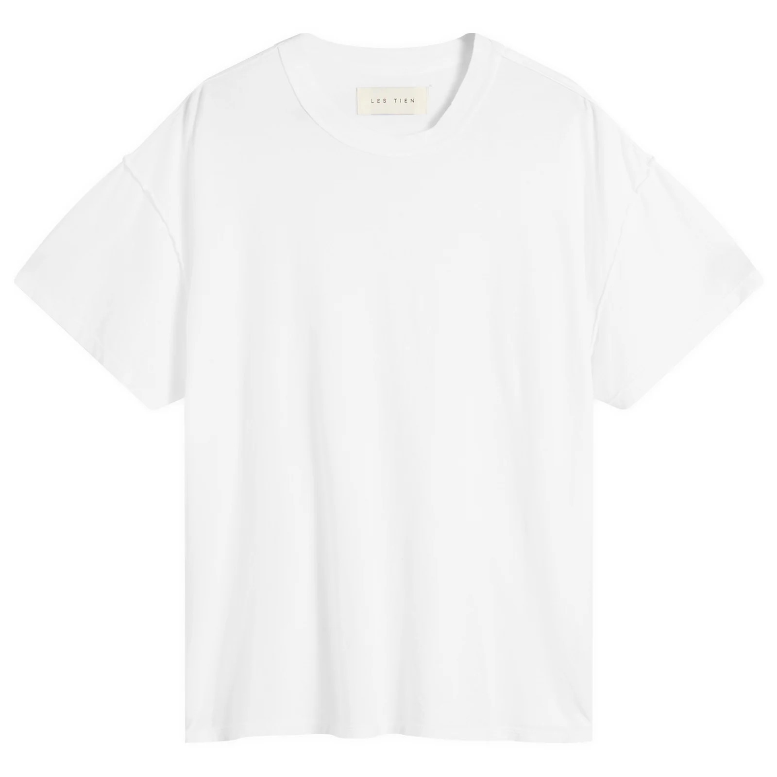 Les Tien Men's Lightweight Inside Out T-Shirt in White, Size Large | END. Clothing