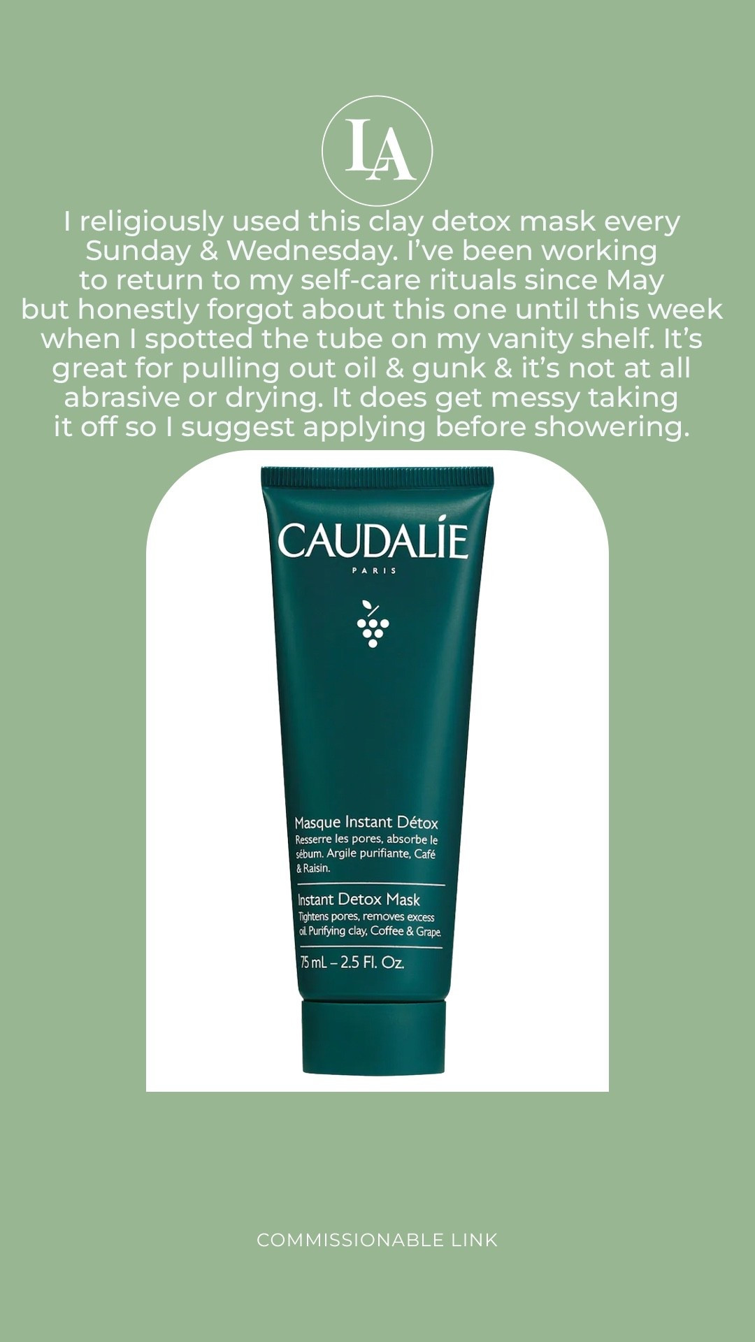 Caudalie detox mask