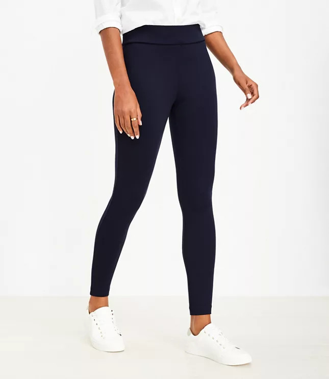 Petite Seamed Ponte Leggings | LOFT