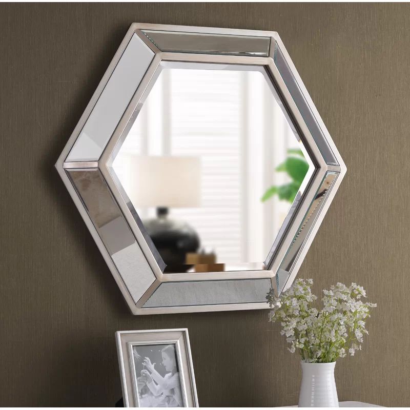 Tulare Hexagonal D-Ring Wall Mounted Beveled Accent Mirror | Wayfair North America