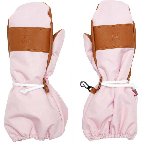 Kids Waterproof Ski Mitten, Ballerina Pink | Maisonette