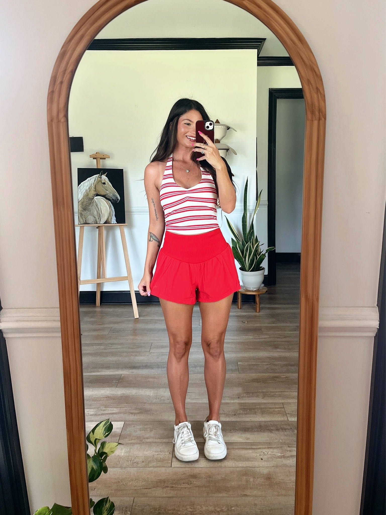 Obsessed with targets work out apparel ❤️ wearing this for our outdoor Memorial Day activities! Wearing xs top and small shorts

#LTKgrwm #LTKootd #LTKActive