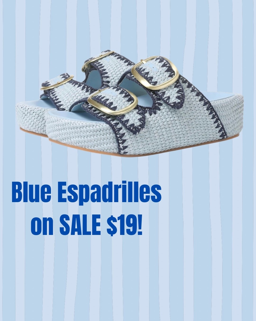 Ummm just add to cart while you can!!! Love blue Espadrilles!

#LTKootd #LTKSeasonal #LTKSaleAlert