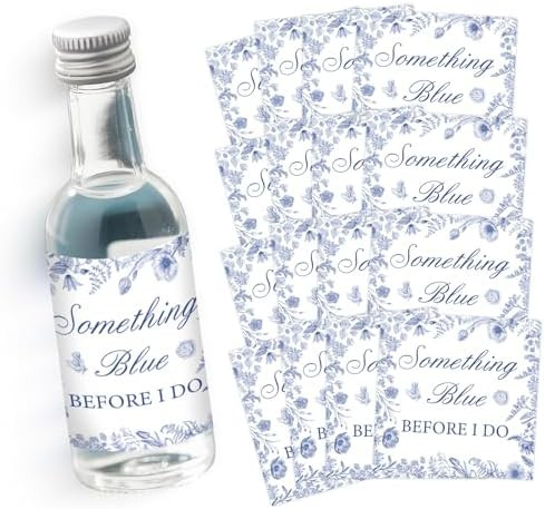 Mini Wine & Champagne Bottle Labels for Bridal Shower Bachelorette Party Favors 50pcs, Somthing B... | Amazon (US)