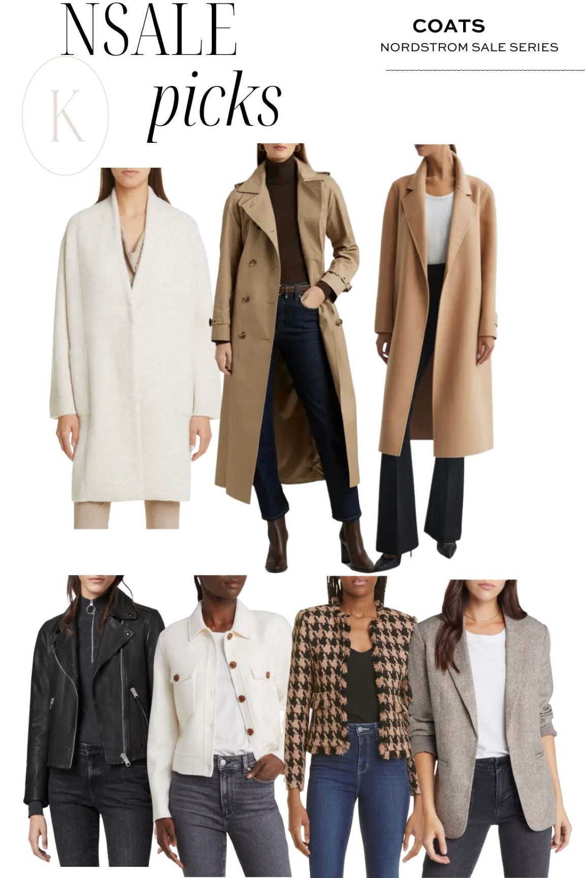 Favorite coats and jackets from the Nsale 23 - I have the camel one and it’s a total investment! The moto jacket is also a timeless one! 

#LTKstyletip #LTKsalealert #LTKxNSale