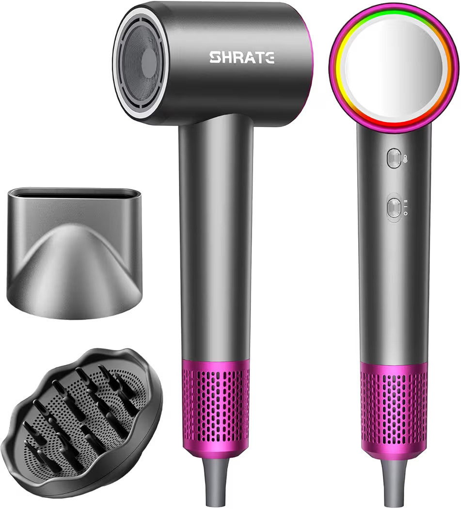 SHRATE Professional High Speed Ionic Hair Dryer | Ultra-Fast Drying | 500 Million Negative Ions |... | Amazon (US)
