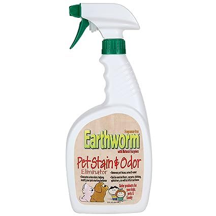Earthworm Pet Stain Remover & Odor Eliminator - Urine Eliminator Natural Enzyme Formula, Fragranc... | Amazon (US)