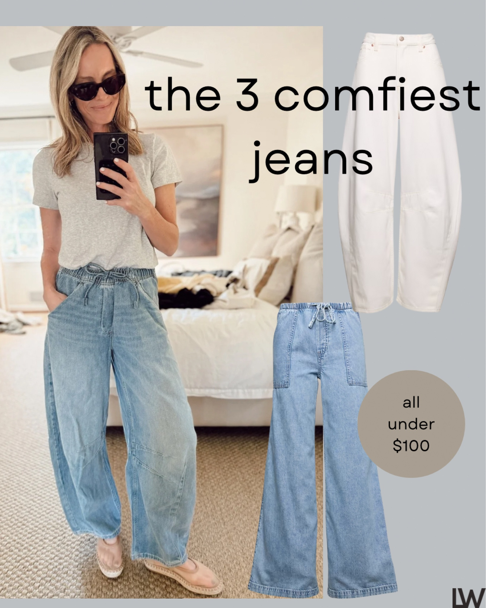 my top 3 {comfiest} denim picks from @gap… and don’t forget to use my code LEIGH15 for an extra 15% off your order! now through 2/10 take 25-50% off all Gap denim  🩵 #howyouweargap #ad #gappartner