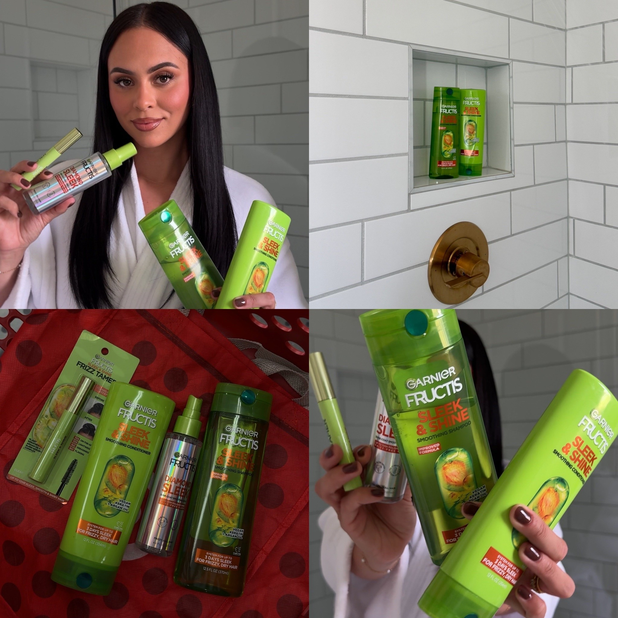 #ad my hair routine just got sleeker, shinier and frizz free using  @garnier lineup #TargetPartner #target #garnierpartner  available to shop @Target https://liketk.it/6nwBB @shop.ltk #liketokit