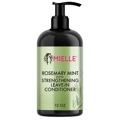 Mielle Organics Rosemary Mint Strengthening Leave-In Conditioner - 12 fl oz: Deep Hydration, Paraben-Free, Sulfate-Free, Cream | Target