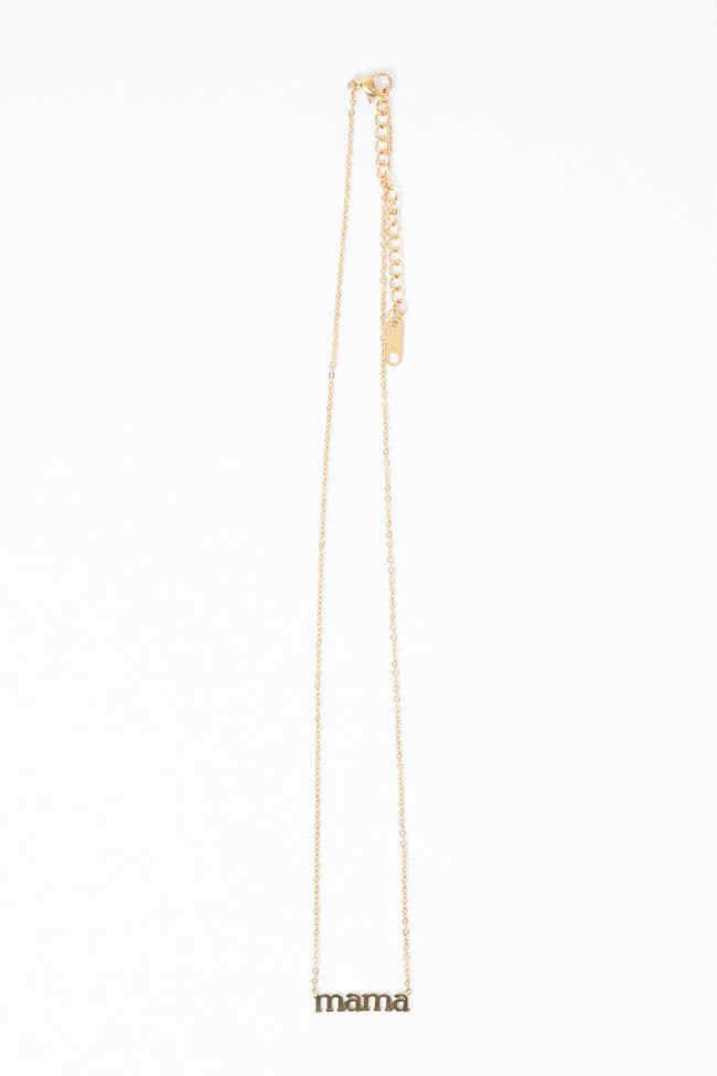 Like My Mother Does Gold Mama Necklace | Pink Lily