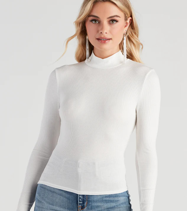 Wardrobe Essential Mock Neck Top | Windsor Stores