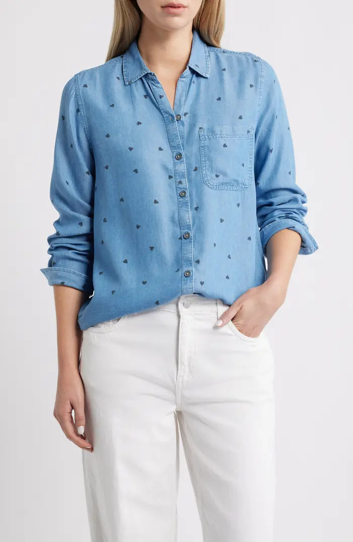 beachlunchlounge Cassie Chambray Button-Up Shirt | Nordstromrack | Nordstrom Rack