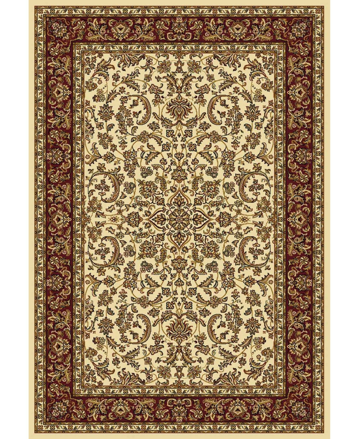 Closeout! Km Home 1318/1512/Ivory Navelli Ivory/ Cream 7'9" x 11'6" Area Rug - Cream | Macy's