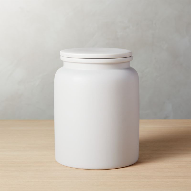 Prep Light Grey Large Canister + Reviews | CB2 | CB2