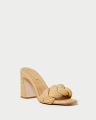 Freya Natural Braided Curve Mule | Loeffler Randall