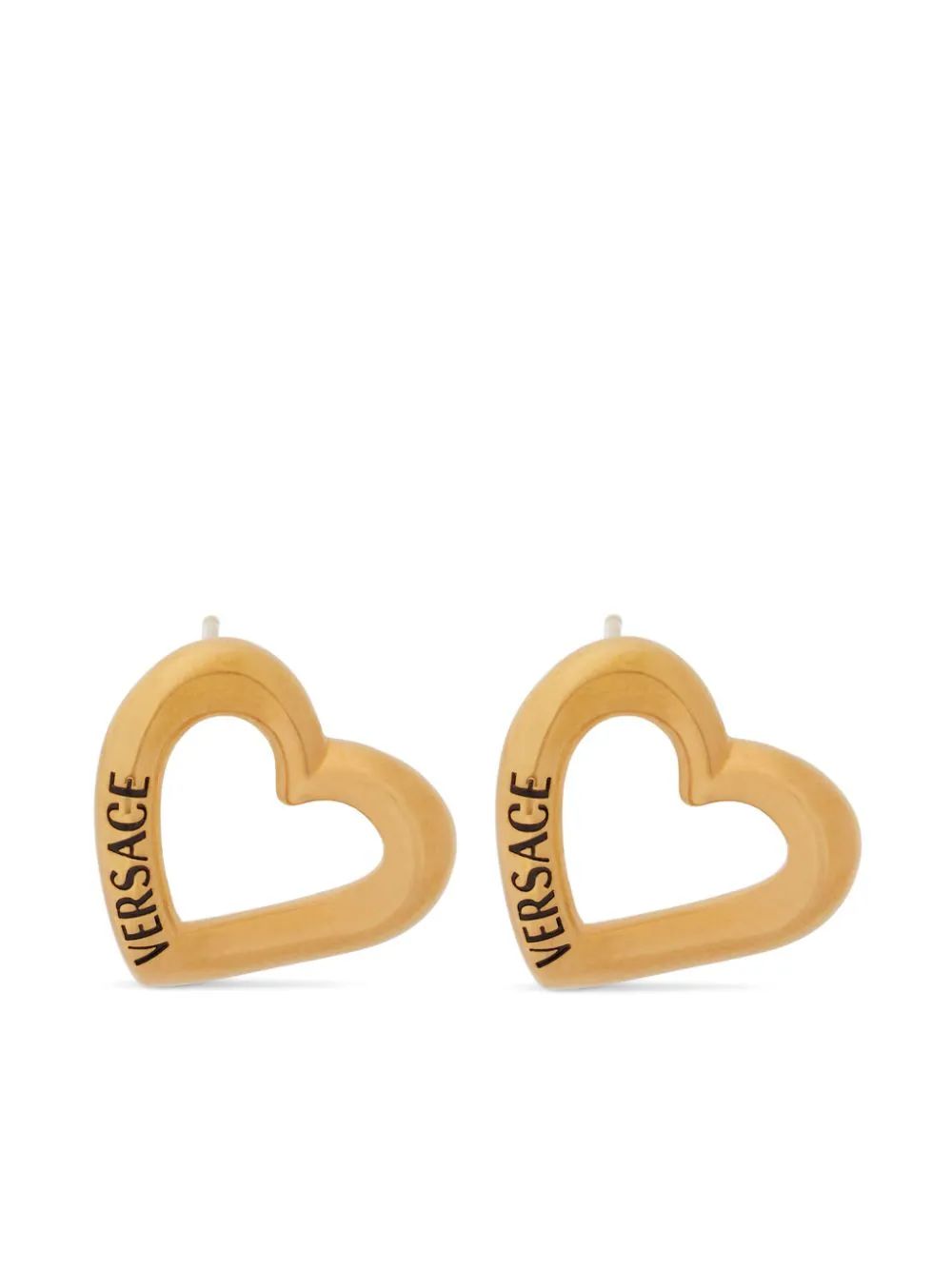 logo-print heart-motif earrings | Farfetch Global