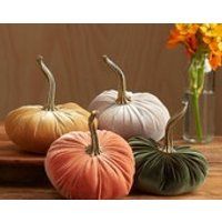 Velvet Pumpkins Set of 4, Fall wedding centerpiece, modern rustic wedding decor, shabby chic farmhouse mantle decor, best selling item | Etsy (US)