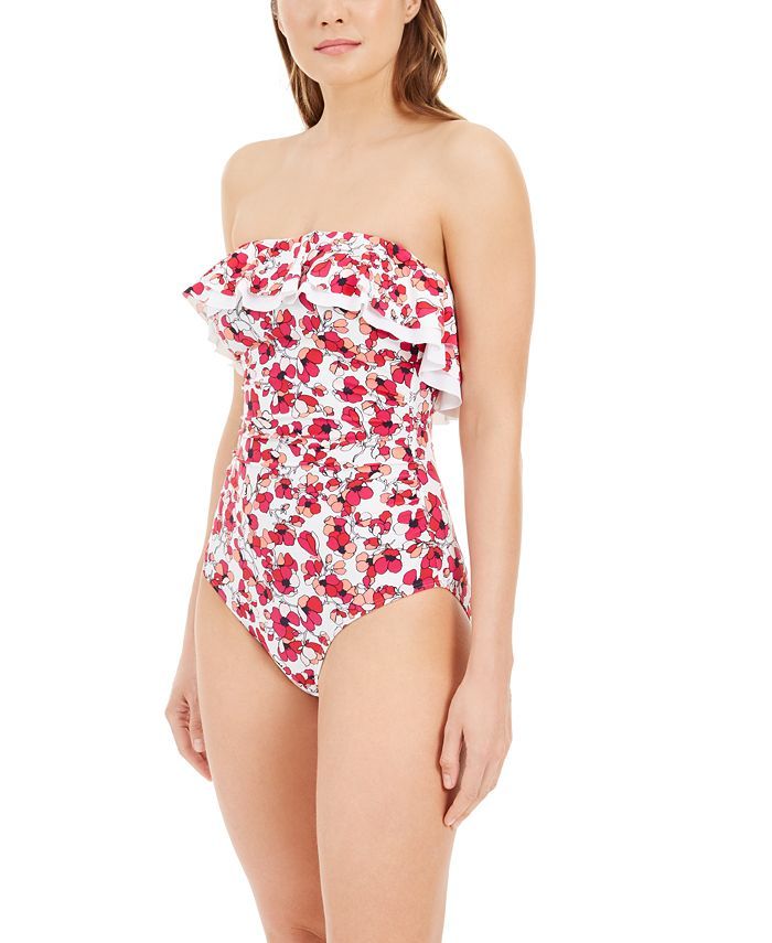 Tommy Hilfiger
          
  
  
      
          Floral-Print Ruffled One-Piece Swimsuit | Macys (US)
