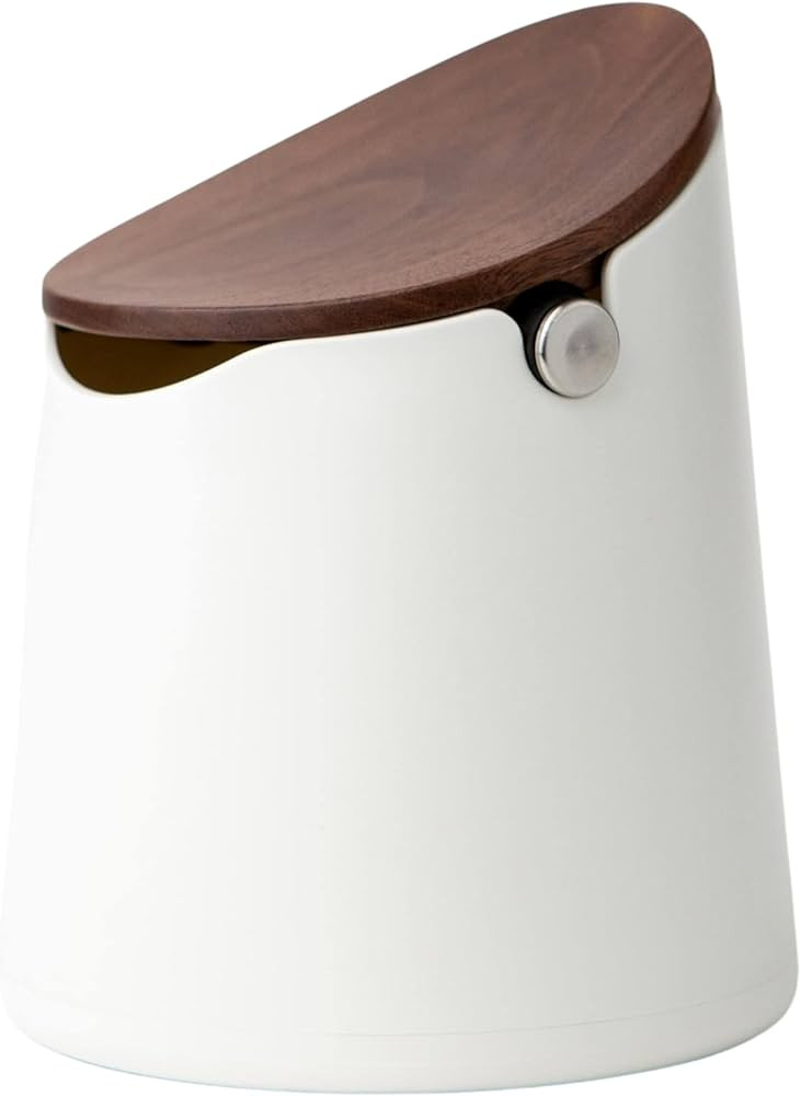 CREMA The Arc Knock Box | Holds 12-16 pucks | Walnut Lid | Elegant Design Coffee Products | Amazon (US)