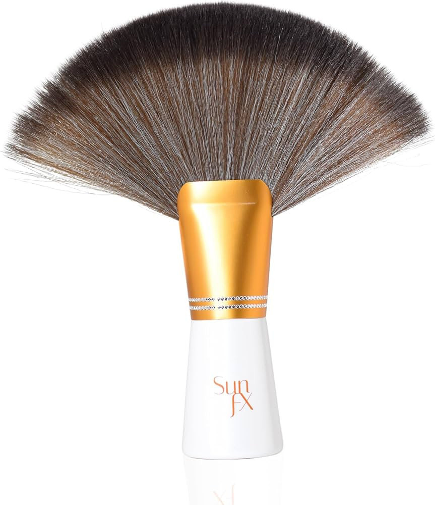 SunFX Finishing Powder Brush | Large Professional Fan Brush for Salon Use | Perfect For Spray Tan... | Amazon (US)