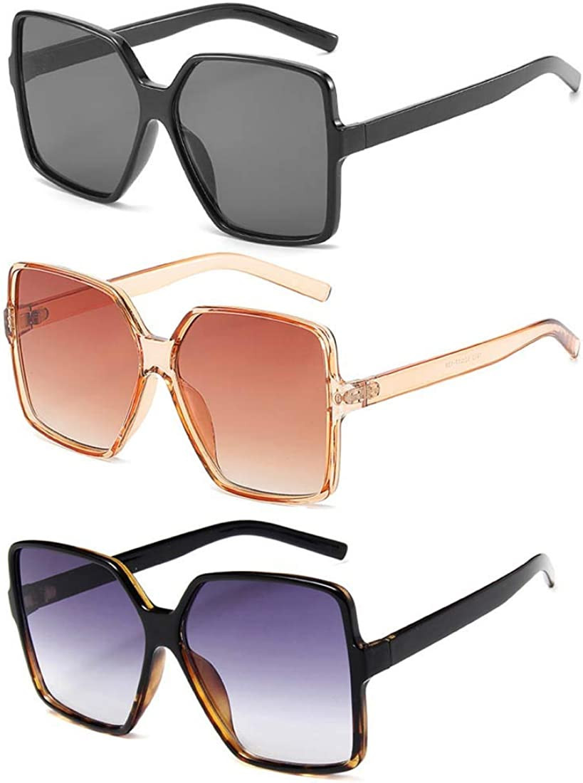 Dollger Oversized Square Sunglasses for Women Big Large Wide Fashion Shades for Men 100% UV Prote... | Amazon (US)